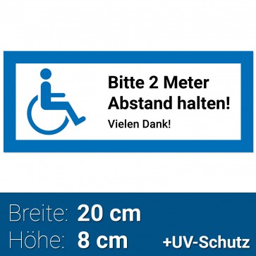 Aufkleber Rollstuhlfahrer, Rollstuhl Symbol / Zeichen, Parken mit Behinderung, Rollstuhlaufkleber, Behindertenaufkleber, Rollstuhlzeichen, Autoaufkleber