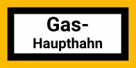 Gas Schild Aufkleber