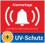 Aufkleber Alarmanlage mit UV-Schutz