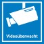 Videoüberwachung Aufkleber Schild