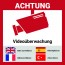 Aufkleber Videoüberwacht mehrsprachig | 9*9cm | Hochwertig mit UV-Schutz, 5 Sprachen, Schilder Videoüberwachung
